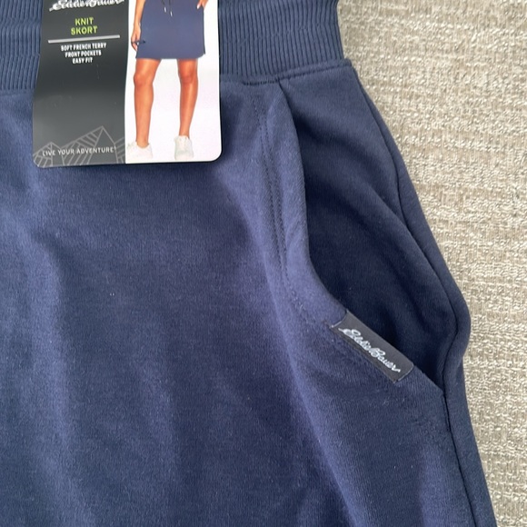 Eddie Bauer Blue Knit Skort Size Large NWT. - Picture 4 of 10